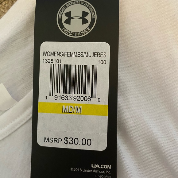 white underarmor cropped tee - Picture 2 of 3